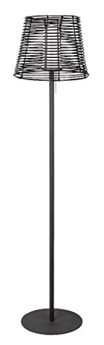 raba Lux 8650 a + + to lámpara E, Suelo exterior Knoxville, metal, E27, Negro/Marrón, 35 x 35 x 145 cm
