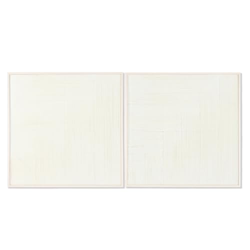 Tableau MDF coton 80x80 relief 3D pour habiller un mur vide