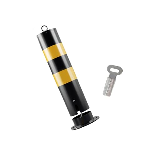 perfk Dissuasore di Sicurezza Post Traffico Dissuasore Garage Tubo in Acciaio Al Carbonio Segnaletica Sicura Palo Barriera di Parcheggio per Marciapiedi Ind, Stile a