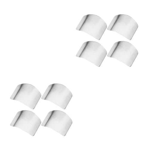 Mobestech 2 Series Protector De Dedos Inoxidable Ligero Para Cortar Alimentos Para Cocina Y Herramientas De Corte 4 Piezas X 2