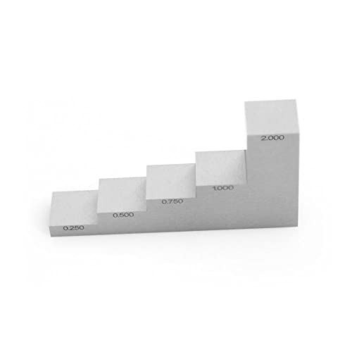 Bloque de Calibración Ultrasónico 5 Pasos 0.250" 0.500" 0.750" 1.000" 2.000" Acero 1018 miniatura 2