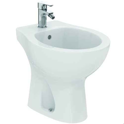 Ideal Standard - Eurovit Bodenbidet für freistehende Wandmontage, weiß