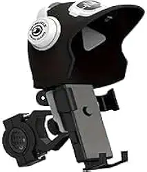 Suporte de Celular Para Guidão de Moto ou Bike Proteção Contra Sol e Chuva Ótimo para Motoboys-IT (Preto)