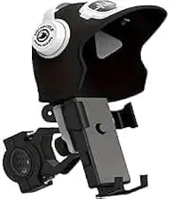 Suporte de Celular Para Guidão de Moto ou Bike Proteção Contra Sol e Chuva Ótimo para Motoboys-IT (Preto)