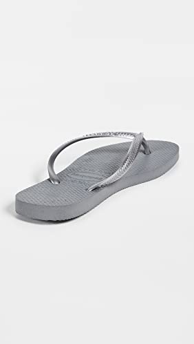 Image of Havaianas Women's Slim Flip Flops Sandals - Steel Grey, 7 /8