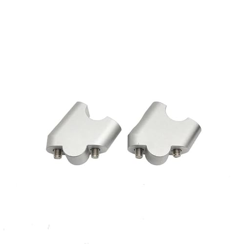 Adaptador de montaje manillar Suzuki V-Strom 650 reduce la fatiga en ruta con abrazaderas plata