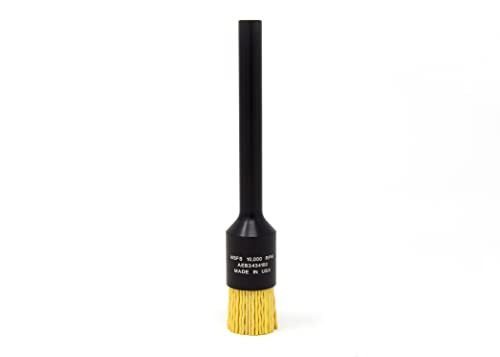 Image of BRM AEB3434180 NAMPOWER End Brush, 0.750 inch Diameter, 5 inch OAL, 180 Grit, Ceramic Abrasive Filament