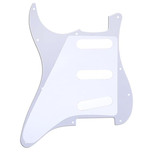 Image of Musiclily SSS 11 Hole Strat Guitar Pickguard for Fender USA /Mexican Made Standard Stratocaster Modern Style, 4Ply Purple Pearl