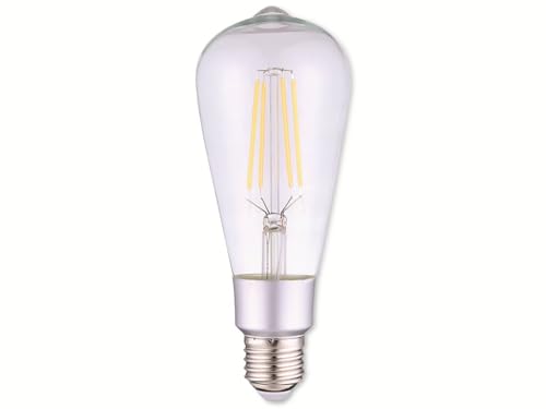 Shelly Vintage ST64 Lampadina LED Smart Wi-fi a Controllo Vocale, Compatibile con Alexa e Google Home, Dimmerabile, 750lmn di intensità Luminosa, Attacco E27