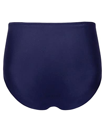 Image of Tempt Me Women High Waisted Bikini Bottom Retro Ruched Swim Bottom Shirred Tankinis Brief