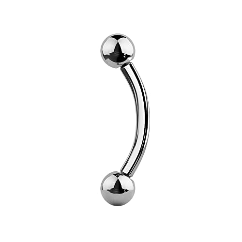 Jewel Barrel Piercing Arcade Anodisé, Sourcil Banane Boucles d'oreilles Barbell Incurvé Courbé...