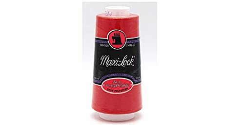 Hilo Maxi-Lock de poliéster para uso general, 3000 yardas, color rojo amapola miniatura 1