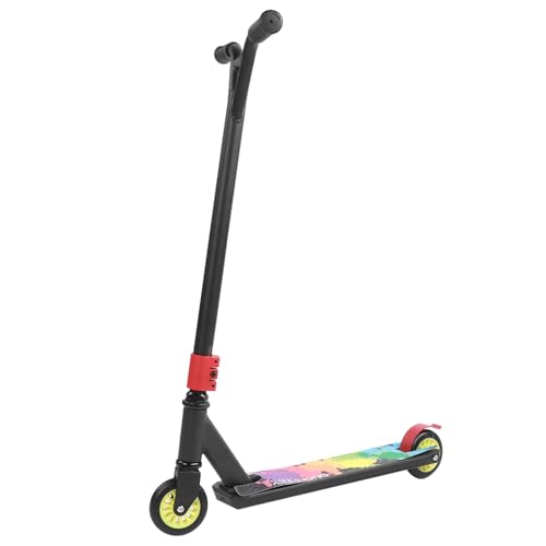 XUXHOU Stunt Scooter, Aleación de Aluminio Ligera con Ruedas Elásticas de PU de 100x24 y Rodamientos ABEC 7, para Adultos Que Viajan Al Aire