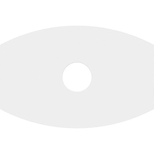 Image of Ekena Millwork CMP26X17KY-05000 Kailey Architectural Grade PVC Contemporary Urethane Ceiling Medallions 26 inchW x 17 3 /8 inchH x 5 inchID x 14 inchC x 1 inchP