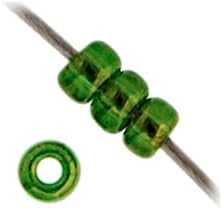 Miyuki Seed Bead 11/0 APX.22g - Olive Gold Luster Japanese Glass Seed Beads - Image 3