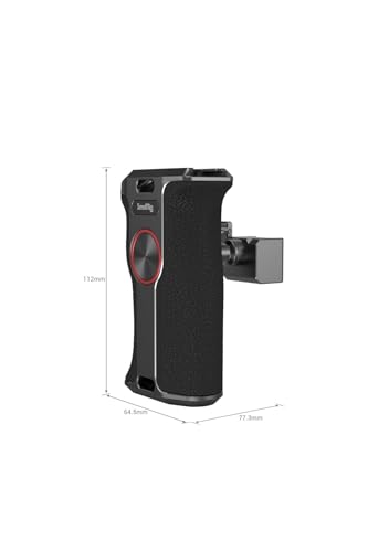 Poignée Latérale Rotative SMALLRIG Pour Appareil Photo - 360°, Charge 15kg, Antidérapante, Vis 1/4"
