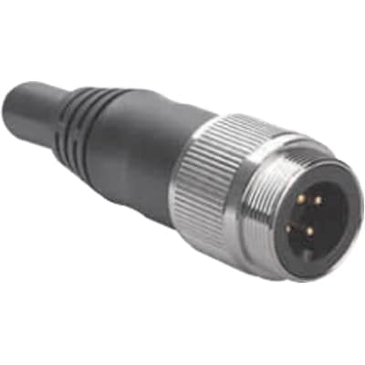 RSM 34-2M CORDSET, A, Straight Male, Male: 14 AWG, 3 PIN, 600V, 15A, 2 Meter: PVC