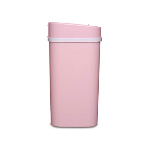 Ninestars Dzt-12-5Pk Bedroom Or Bathroom Automatic Touchless Infrared Motion Sensor Trash Can, 3 Gal 12 L, Abs Plastic (Rectangular, Pink) Trashcan #TOP6