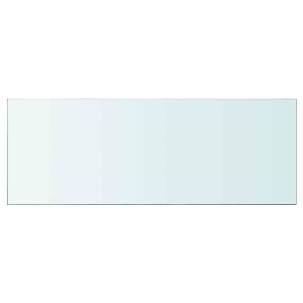 Regalboden Glas Transparent 80x30 cm, Hartglas Wandregal für Lamellenwand, 8mm Stärke, 15kg Tragkraft, vielseitige schwebende Ablage für Zuhause & Geschäft, einfache Reinigung
