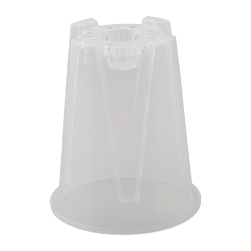 Yhenlovtt Vaso per orchidee in plastica trasparente, con fori per piantare, vaso da balcone, per piante grasse, giardino, casa, ufficio, con 4 misure disponibili (12 cm)