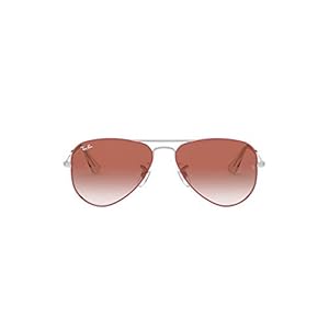 Ray-Ban 0RJ9506S Montures de Lunettes, Rouge (Silver on Top Red), 50 Mixte Adulte