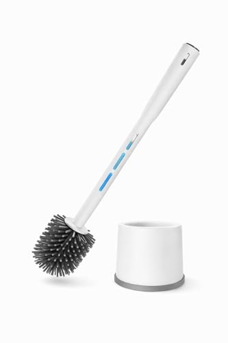 TOUCHE ® Escobilla de Baño con Dispensador de Jabón | Escobilla WC Antibacteriana de Silicona | Escobilla para Limpieza de Inodoro | Diseño Higiénico y Resistente TOUCHE ® Escobilla de Baño con Dispensador de Jabón | Escobilla WC Antibacteriana de Silicona | Escobilla para Limpieza de Inodoro | Diseño Higiénico y Resistente