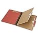 AbilityOne - Pocket Folder, Classification, Letter Size (6-part) - Dark Red 7530-01-600-6972