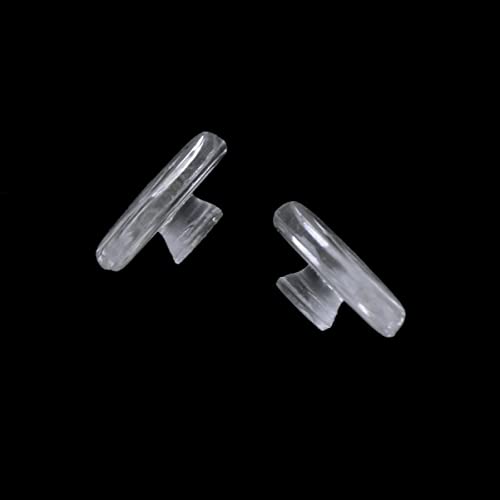GALPADA 25 pares de protetores de nariz de silicone ovais transparentes antiderrapantes