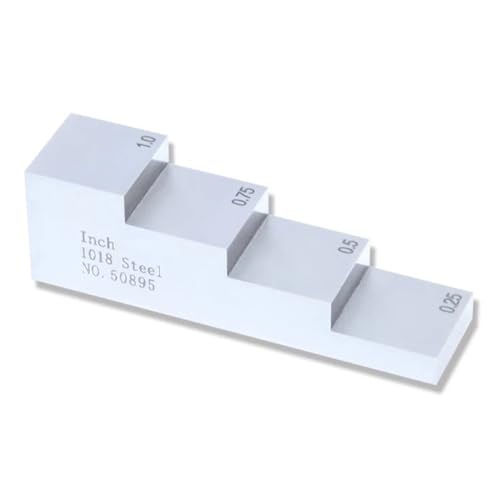 Bloque de calibración para medidor de espesor 4 pasos miniatura 1