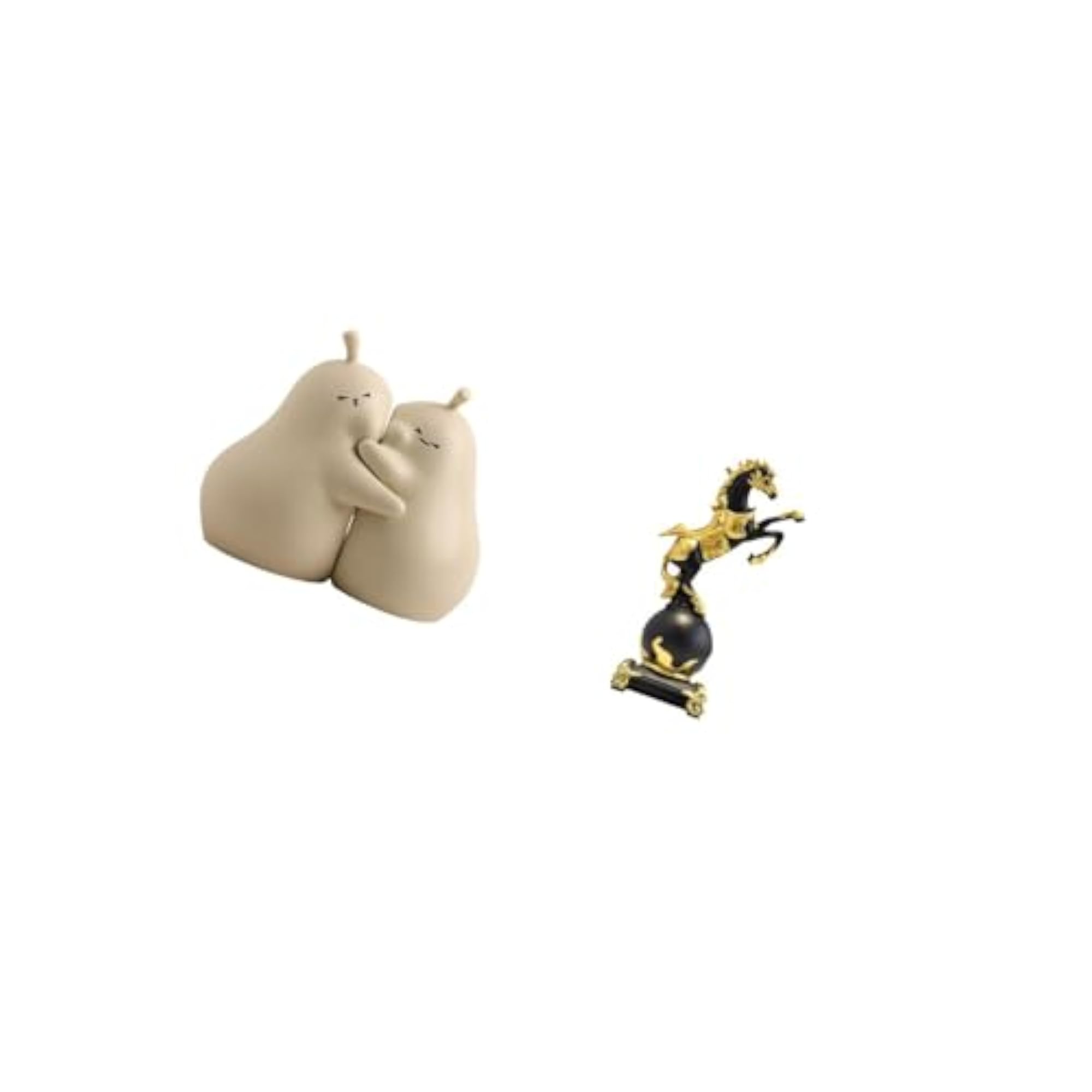 Hugging Pear Book Stand Ceramic Bookend, Fine Workmanship