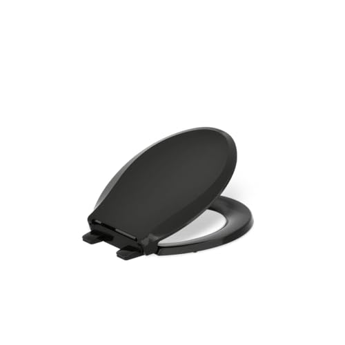 KOHLER 4639-RL-7 Cachet READYLATCH Quiet Close Round Toilet SEAT, Black