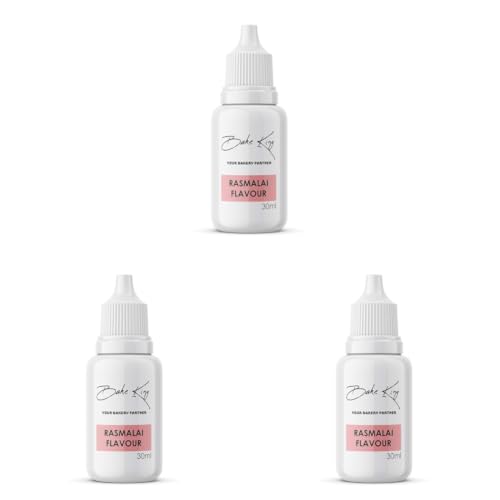 Image of BAKE KING Ras Malai Flavour Essence 30ml | Baking Essential Ideal for Cakes, Jams, Cookies, Ice Creams, Chocolate (Pack of 3)
