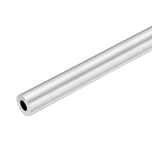 QUARKZMAN 6063 Aluminio Redondo Tubo, 20 mm de Diámetro Exterior, 10 mm de Diámetro Interior y 400 mm de Longitud, para Proyectos de Bricolaje Industriales