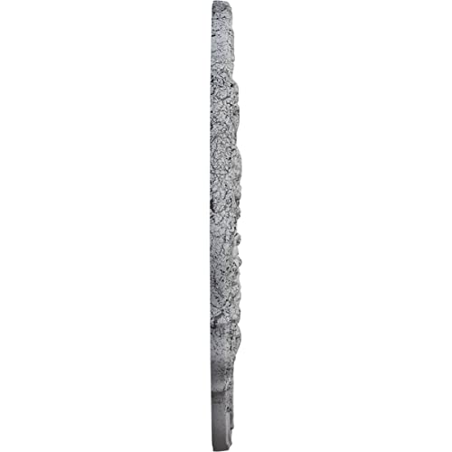Image of Ekena Millwork CM22CNUWC Cornelia Ceiling Medallion, 22-1 /2 x 1-1 /2, Ultra Pure White Crackle