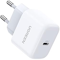 Cargador Motorola Turbo Power 30W UGREEN 33W Cargador USB C Adaptador de Corriente Tipo C Retracompatible 30W 20W Cargador GAN PD con PPS Compatible con iPhone 15/14/13/12, Galaxy S22/S21, iPad, MacBook ECC