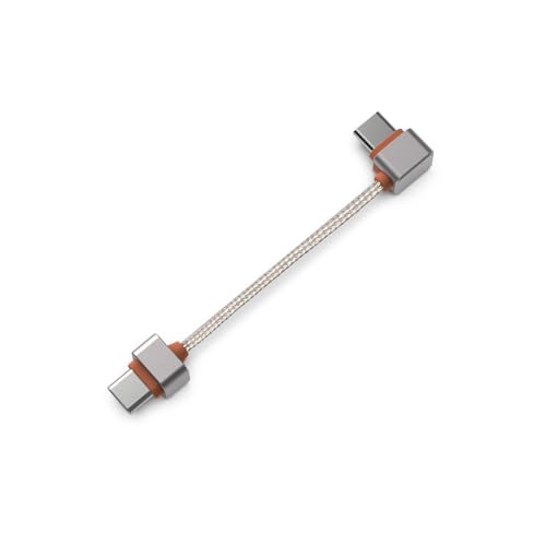 DD ddHiFi TC03SS/TC03SL/TC03LL オーディオデコーダー搭載スマートフォン用USB OTGオーディオデコーダーケーブル、L型/ストレートコネクター (TC03SL(Straight to L-Shaped))