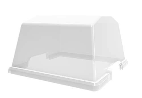 EDA - Serre de Culture Compatible avec Espace Potager Veg&Table AROMATIQUE - 37,6 x 37 x H. 21,6 cm - Transparent
