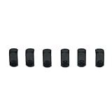 KAISH Set of 6 Stainless Steel Tremolo Bridge String Lock Insert Block Bridge Saddle Clamp Blocks Fits FR Black