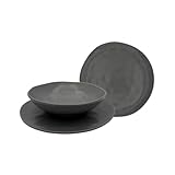 Photo Gallery omniacasa organic grigio – servizio piatti 18 pezzi in stoneware opaco, set per 6 persone: 6 piatti piani 25 cm, 6 fondi 20 cm, 6 dessert 20 cm – stile nordico, lavastoviglie e microonde Photo Gallery omniacasa organic grigio – servizio piatti 18 pezzi in stoneware opaco, set per 6 persone: 6 piatti piani 25 cm, 6 fondi 20 cm, 6 dessert 20 cm – stile nordico, lavastoviglie e microonde