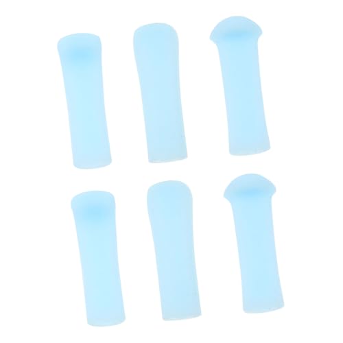 CALLARON 6pcs Ear Scoop Cover Ear Wax Cleaner Ear Wax Removal Kit Ear Wax Removal Tips Replacement Scoopers Cleaning Tips Ear Picker Replacement Tips Bulk Adults Tool Blue