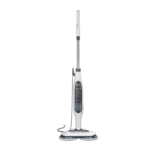 Shark Steam and Scrub Mop Steam Mop Scrub & Sanitize at The Same Time Floor cleaning mop with 4 Scrubbing Pads Lightweight Safe for all Sealed Hard Floors - Shark S7001