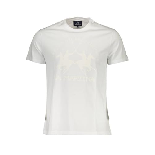 T-shirt blanc élégant La Martina pour homme avec imprimé chic