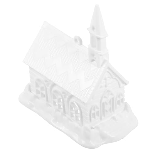 BESPORTBLE Plastic Material Mini Model House Christmas Decor for Garden Home Office