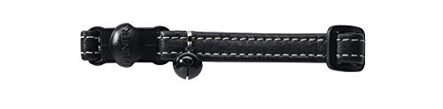 CBROSEY Katzenhalsband Mit Glöckchen & Sternanhänger – Verstellbar, Schwarz, Weiches Baumwollband