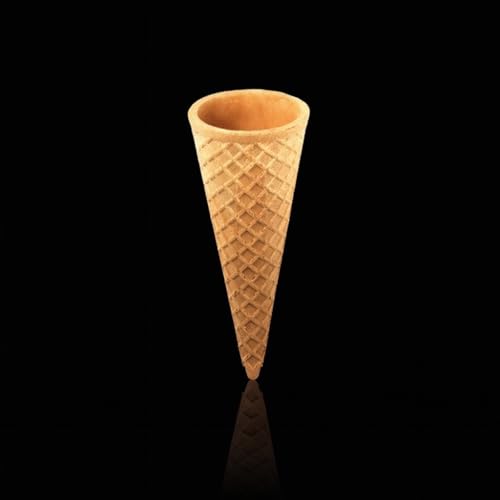 Cone King Knusprige Eiswaffeln, Halbsüße Knuspertüten, 47x107mm Ideal für 1 Kugel Eis oder Softeis, Eishörnchen für Jeden Anlass (30 Stück)