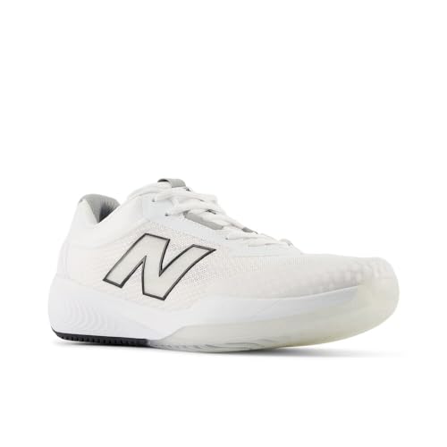 New Balance New Balance Women's FuelCell 996 V6 Tennis Shoe, White/Black, 9 M