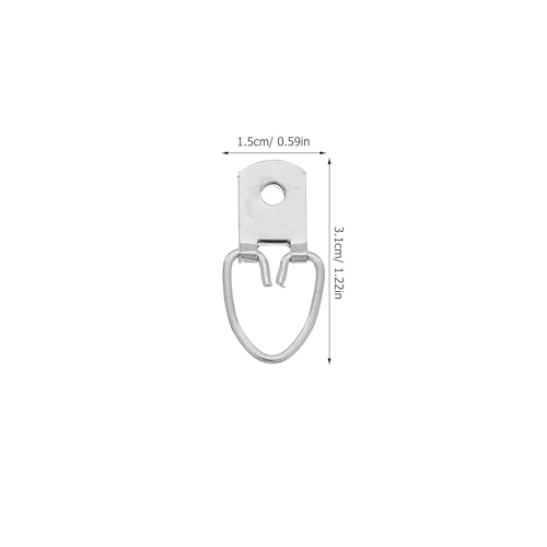 Ganchos Triangulares de Acero Inoxidable para Colgar Cuadros pack de 500 unidades para Hogar 3