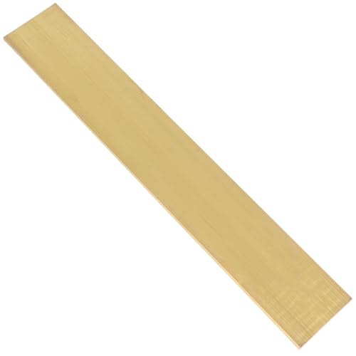 TIHONORI 1 Pieza de Barra Plana de latón Espesor 5 mm Longitud 500 mm Ancho de 5 mm a 100 mm Barra Rectangular Cuadrada de Metal Macizo Stock para Manualidades,50mm