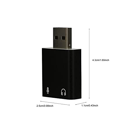 Image of USB Sound Card HiFi Magic Voice 7.1CH External USB to Jack 3.5Mm Headphone Adapter Stereo Audio Mic Sound Card for Laptop PC (Multi-Color)