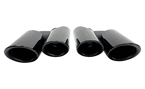 TOPAZ 2Pcs Stainless Muffler Tail Tip Exhaust Pipe Fit for Porsche Macan 2.0T 2014-2018